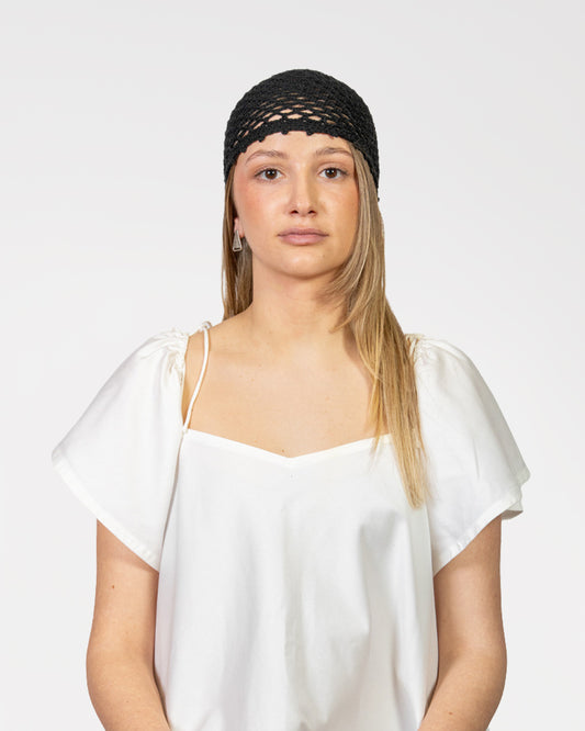 Cappello a Rete all'Uncinetto