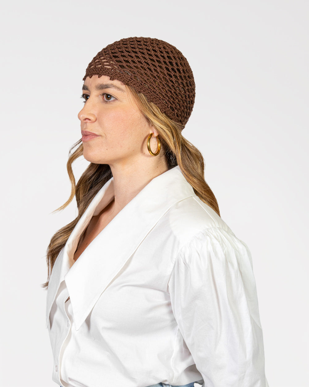 Cappello a Rete all'Uncinetto