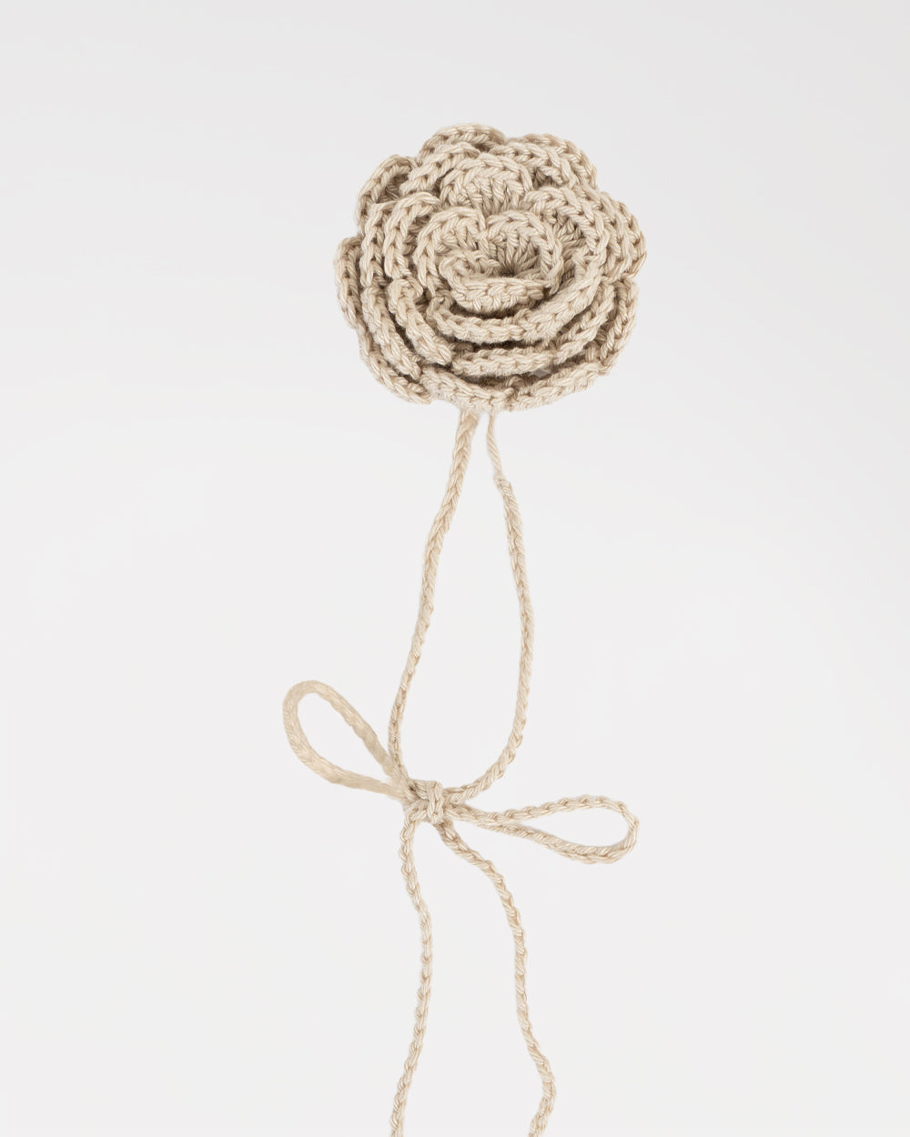 Choker con Rosa all'Uncinetto