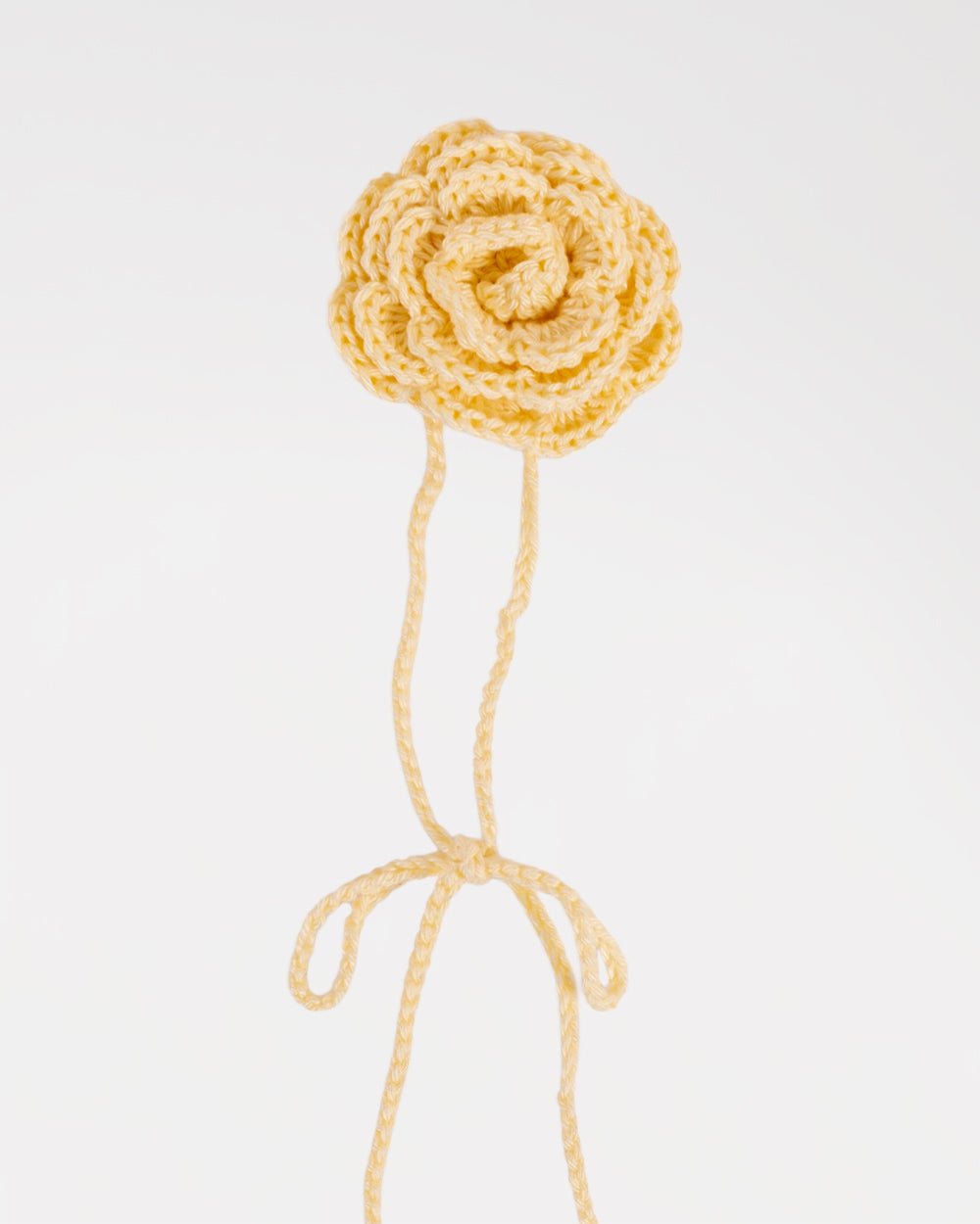 Choker con Rosa all'Uncinetto