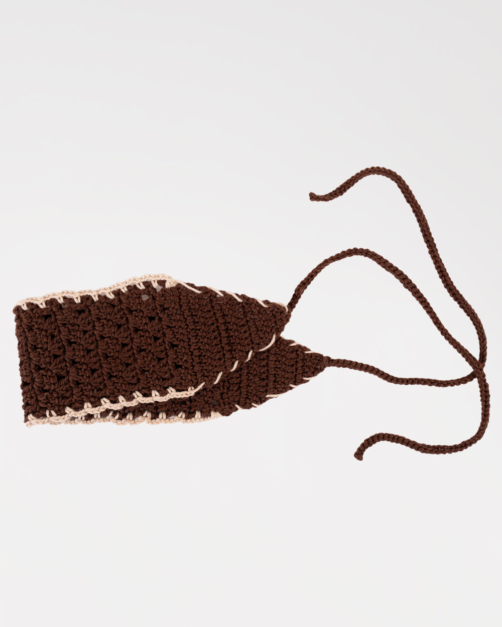 Fascia all'Uncinetto in Cotone Bicolore