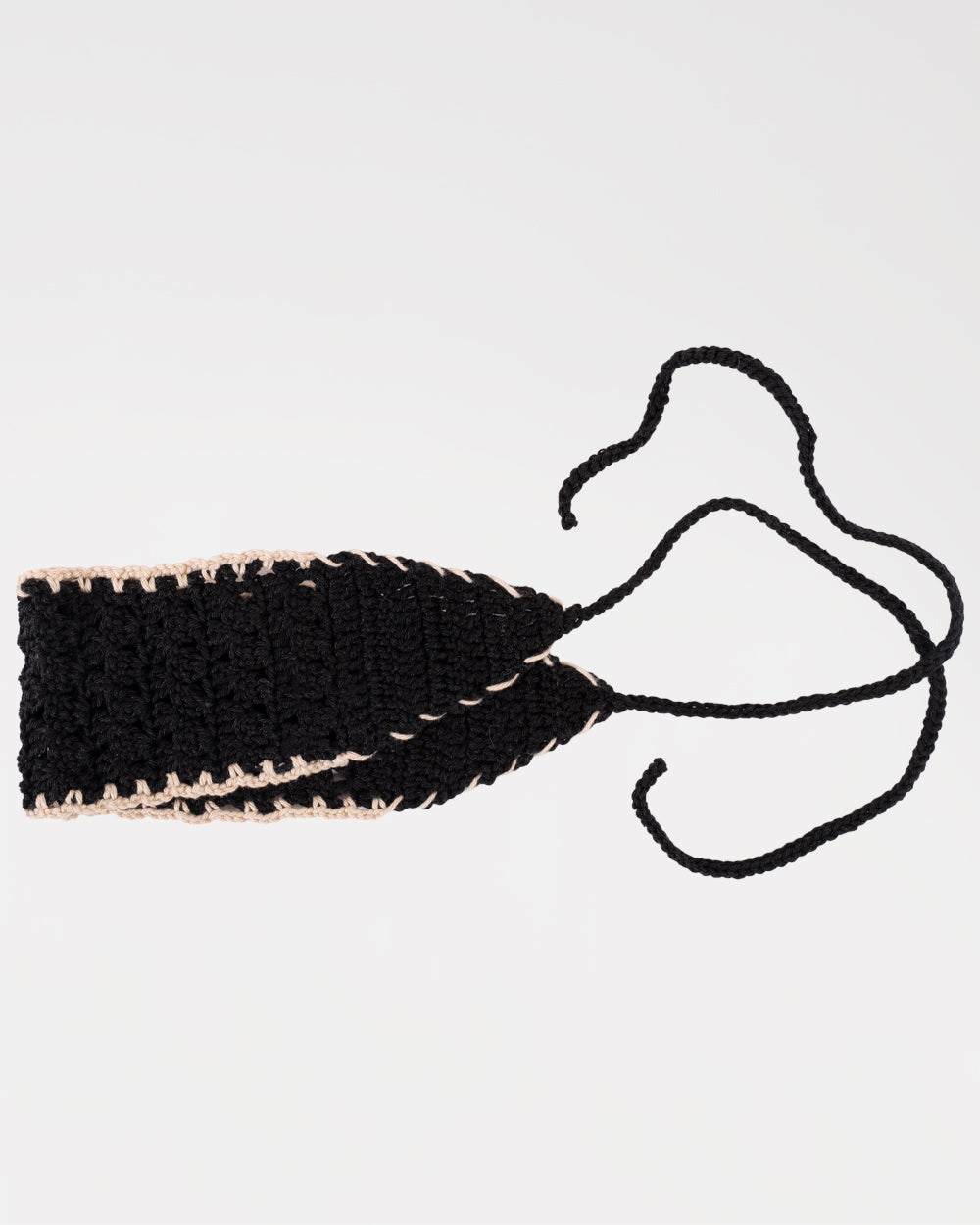 Fascia all'Uncinetto in Cotone Bicolore