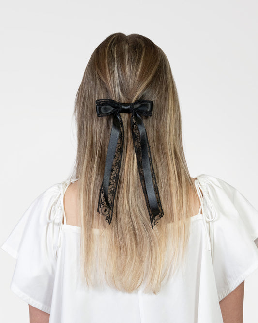 Fermaglio per Capelli in Tulle e Raso