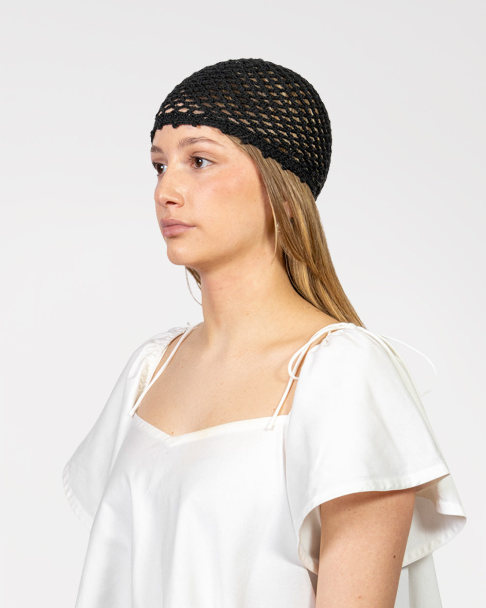 Cappello a Rete all'Uncinetto