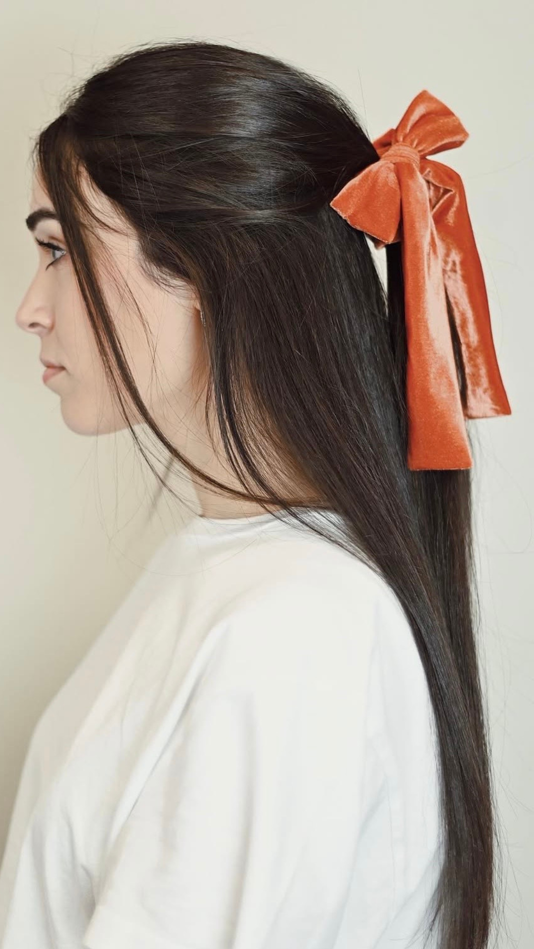 Elastico in velluto con fiocco