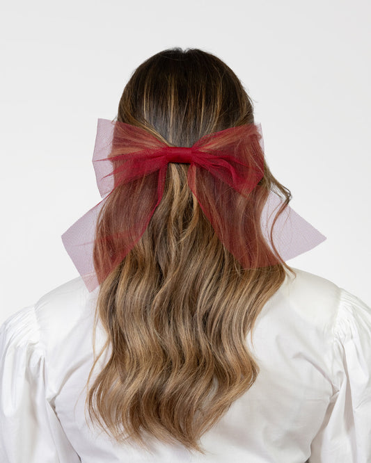 Fermaglio per Capelli con Fiocco in Tulle